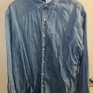 Old Navy Light Blue Casual Button Down Shirt